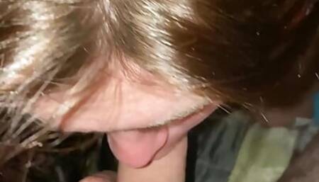 Hot BRUNETTE GIRL SUCKING Dick