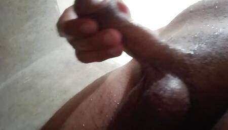 Young boy Taking shower and  masturbating