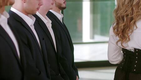 MILFY Strict Headmistress Gets DPed In Airtight Gangbang