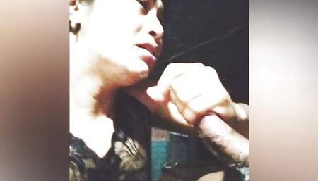 His dick choaking my throat