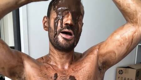 Chocolate, cum and shower