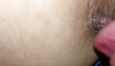 Fucking girlfriend at night in my room