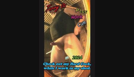 Getting a boner while working in the shed