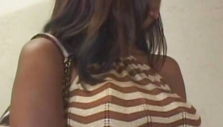 Black babe knows show to suck cock and get facial