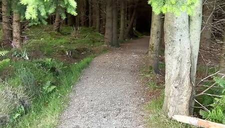 Caught Peeing Girl in the Forest Outside