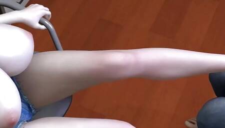 Sexy stepmom with huge natural boobs cheating with big cock