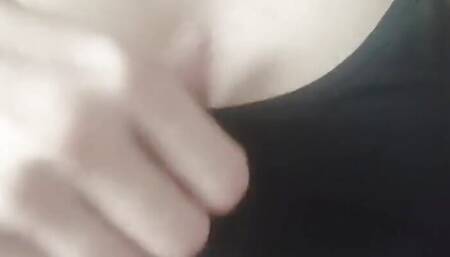 Playing with hit boobs