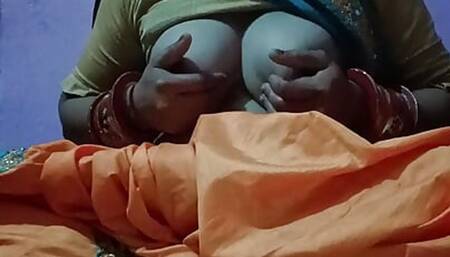 Indian bhabhi fucked herself because her husband is not here home