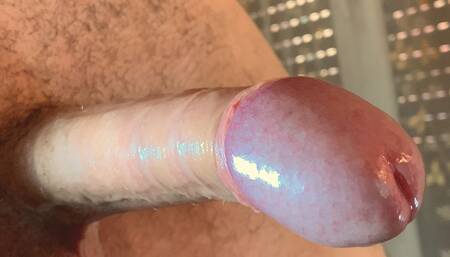 A Man Masturbates His Very Hard Cock and Cums Waiting to Be Fucked in the Ass