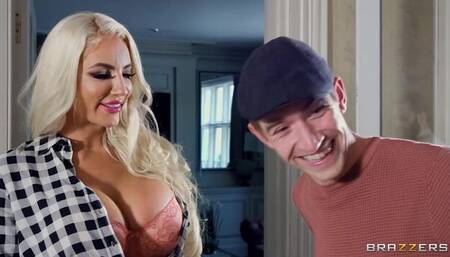 Big-boobed glamorous Nicolette Shea needs a big boner