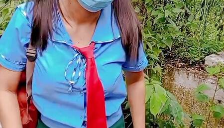 Solo finger outside abandoned cemetery