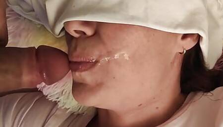 She didn't know she was recording this gorgeous blowjob