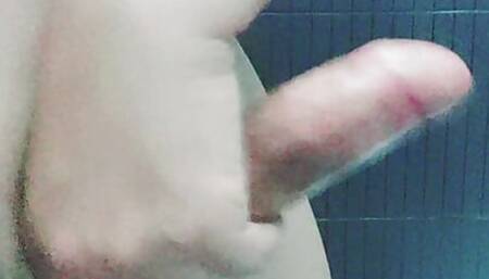 Young man  make a huge cumhot on step mom red panties and play with his huge Dick at the end