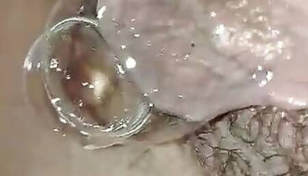 Soaking wet tight little pussy