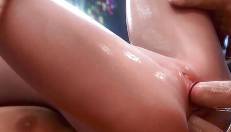 girl loves Double Penetration and creampie