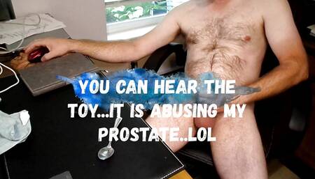 New Prostate Toy, masterbation, and cumshot