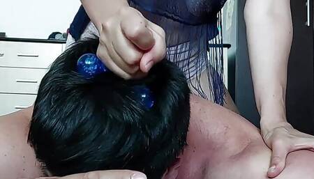 Hot amateur couple foot massage. Milf hairy pussy, hairy ass, big ass, big nipples, big tits, cute small tits.