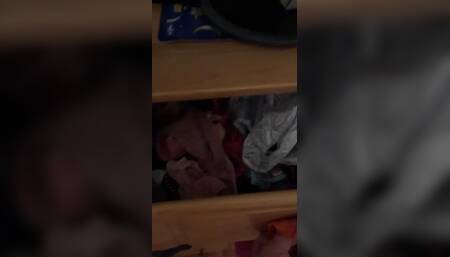sexy panty drawer peak