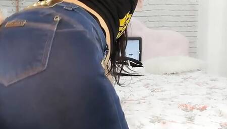 Sexy Latina Fucking in Tight Jeans Pants Calca Jeans Socadinha