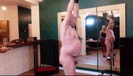 Goddess Kira Gold – NEW!! – Whipping medley – Nonstop whipping the ugly old pig by the Goddess – Part 2