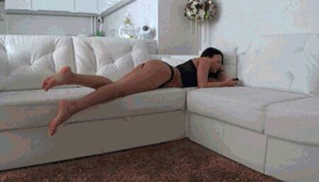 Victoria and Evelina bites my feet and sucks my toes STn