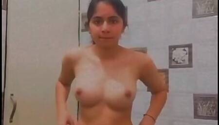 Desi Girl Shower & Make Video For Her BoyFriend