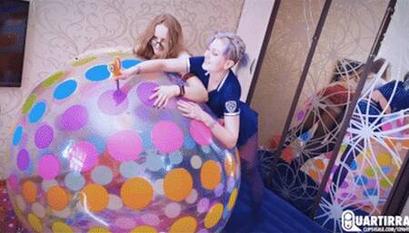 Q968 Stashia pops all Mariette's big beachballs - 1080p