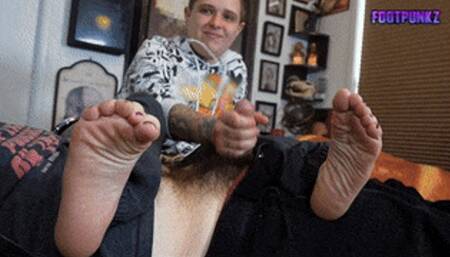 Tomboy is back and Needs a Favor - Amateur Foot Smelling Handjob