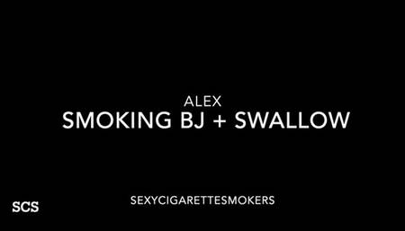 POV CIGARETTE SMOKING BLOWJOB BY REDHEAD