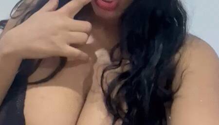SELFIE JOI CUM IN MY MOUTH AND TONGUE