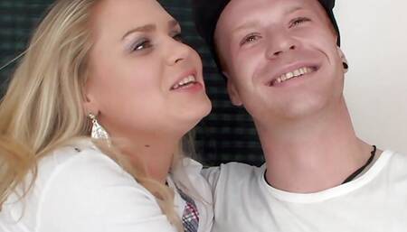 Sexy Housewife Barra Brass Anally Creampied in Front of Hubby