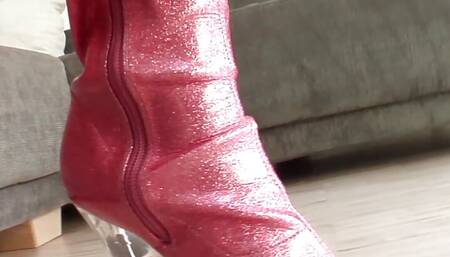 Solo Euro Masturbation Toys, Boots, lingerie with Bridget Czech Beauty, Blonde,  T1