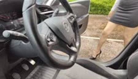 Woman at Service Centre drives it hard!!