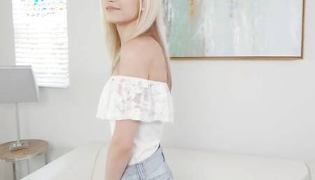 Kiara Cole Tiny Blonde Teen Casting Pov