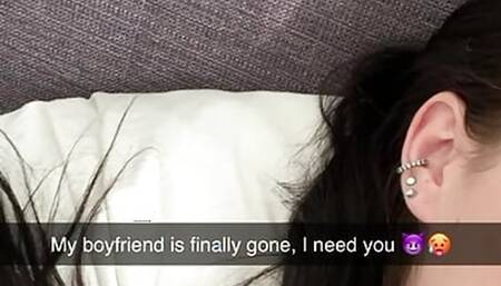 Stepsister cheats on her boyfriend with her stepbrother