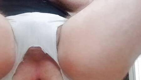 Straight Jerking His Ass Pussy While Wife is Out