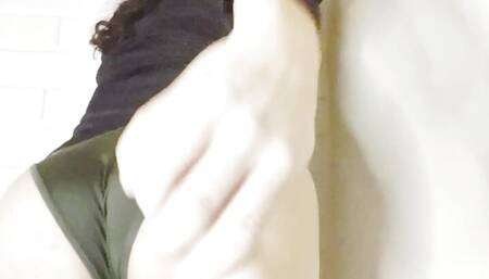 Roommate loves to see on me through the keyhole while I put dildos and big anal plugs in, we play the glory hole