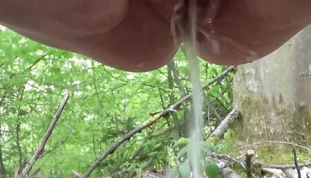 German Goth BBW Abby Strange Piss Fetish - Pee public