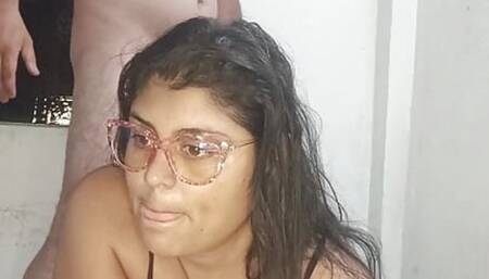 Ticket show with my stepsister has an orgasm and I fill her ass with milk