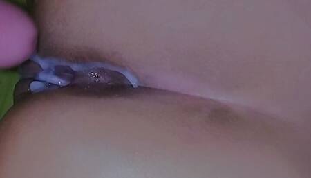 Quickie Doggy Fuck and Covered Pussy With Cum