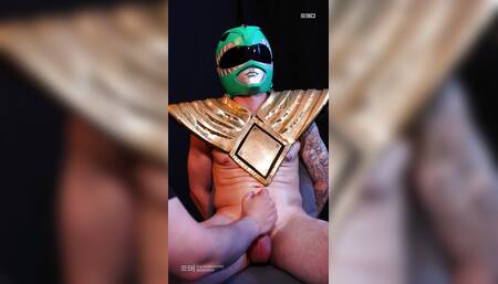 Guy 30 - Edging the Green Power Ranger Until He Covers His Own Face