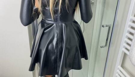 Wet look Latex Dress