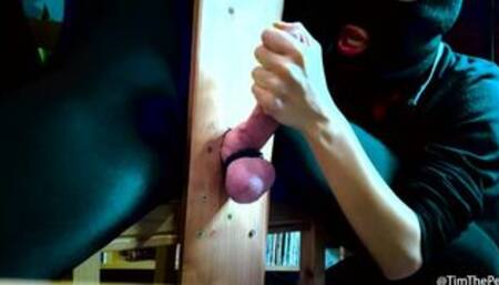 Tim's Milking Chair #2 - Femdom Ava Makes Her Pet Cum TWICE in CBT Chair - Pt1 - Huge First Load!!!