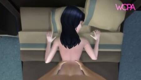 Pornô em português - Morena pequena gemendo muito na pica - Animação 3d