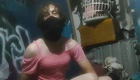 Skinny teen tries on outfits anal play and dry humping