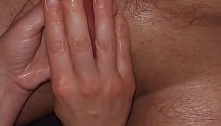 Cock massage with pocket pussy