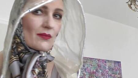Transparent Rain Cape JOI - Cum on My Rain Poncho