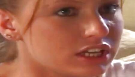 Teen blonde caught cheating and fucked in the ass