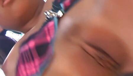 Keeani Lei is a beautiful, 18 year old brunette with blonde highlights in her hair Gets Pounded in the ass with BBC