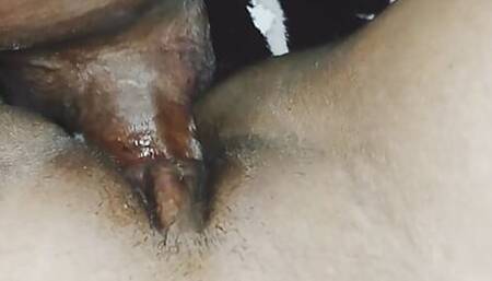 The huge cock in cute girl  sperm in pussy cute